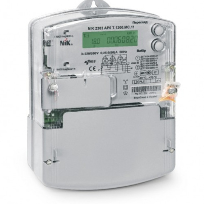 NIK 2303 AP3T. 1802. MC. 11 - Счетчик электроэнергии (электросчетчик) 5(120) А с реле многотарифный, ООО "НИК"