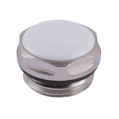 Gross G010415 Заглушка с резиновым кольцом 1/2" (белая), Гросс
